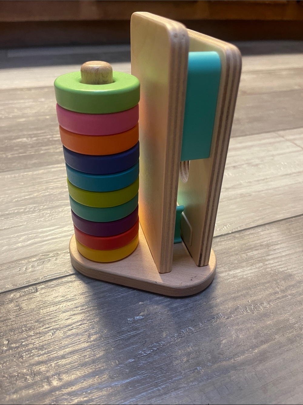Lovevery wooden, stack and slot rings